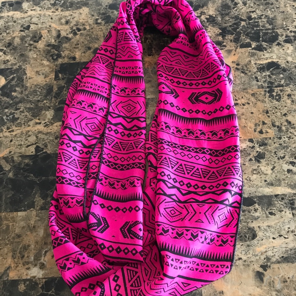 Pink Tribal Scarf